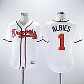 Braves 1 Ozzie Albies White Flexbase Stitched Baseball Jerseys,baseball caps,new era cap wholesale,wholesale hats